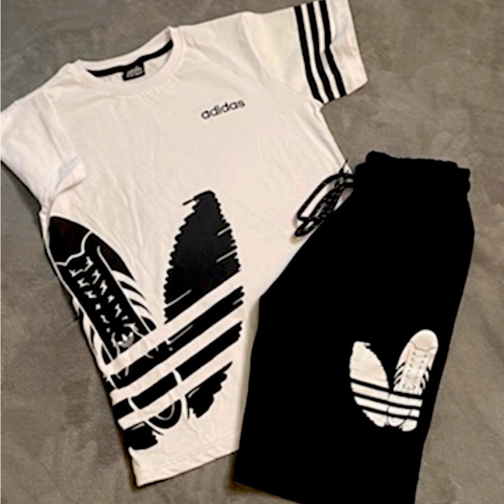Adidas boys short set in stock ready for the summer